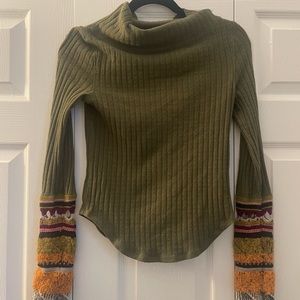 Free People Mock Neck Top